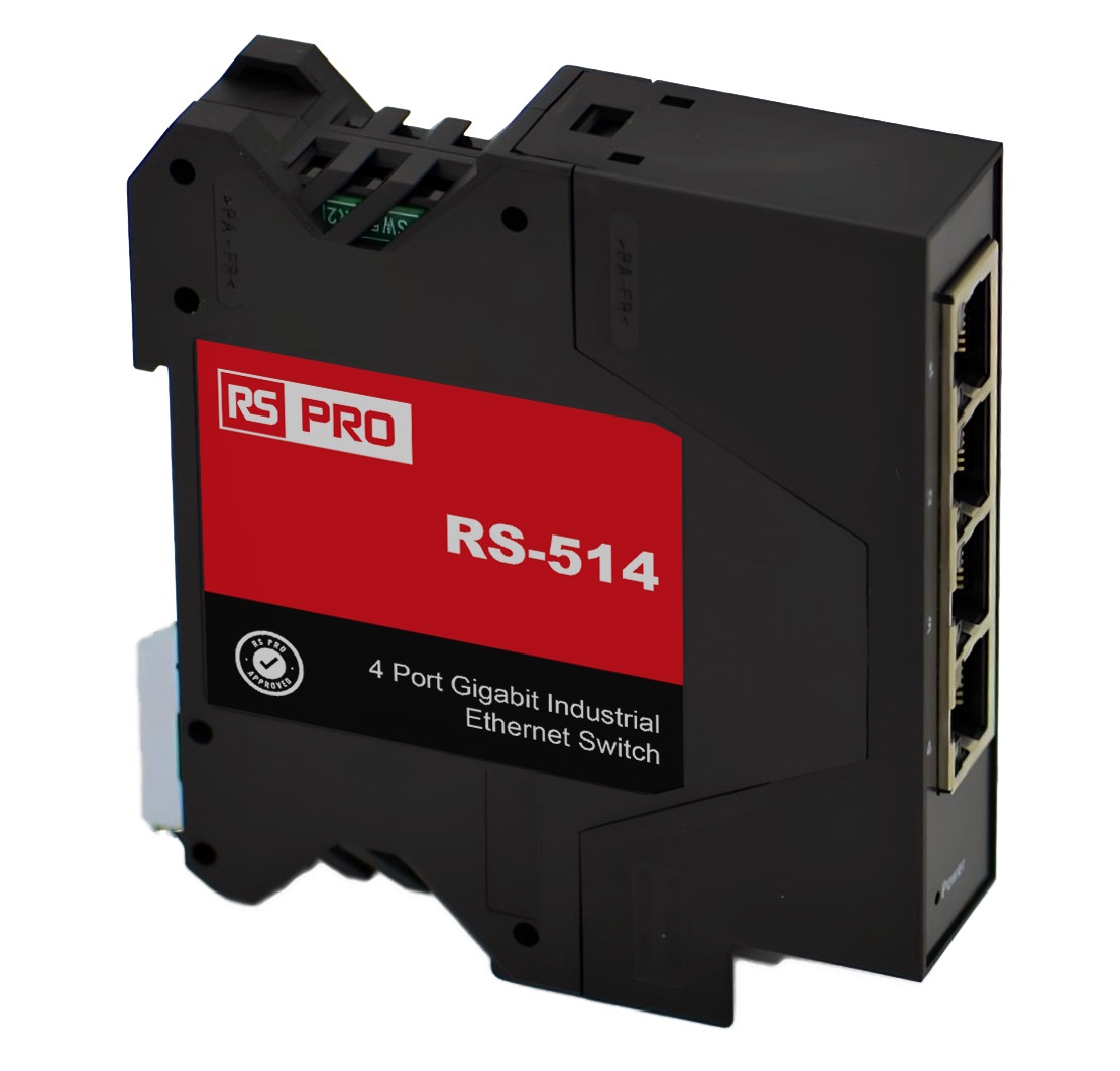 RS PRO Industrial Ethernet Switch, 4 RJ45 Ports