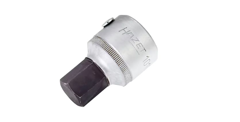 HAZET Hexagon Screwdriver Bit, 19 mm Tip, 19 mm Drive, Hex Drive, 56.5 mm Overall