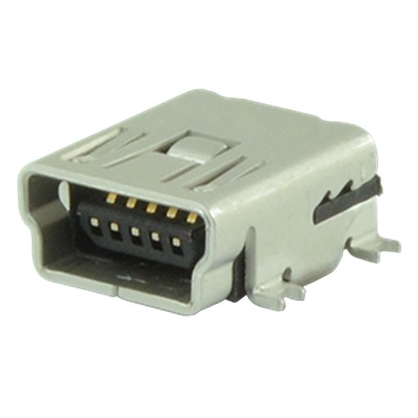 Same Sky Horizontal, SMT Type Mini B Type 2 USB Connector