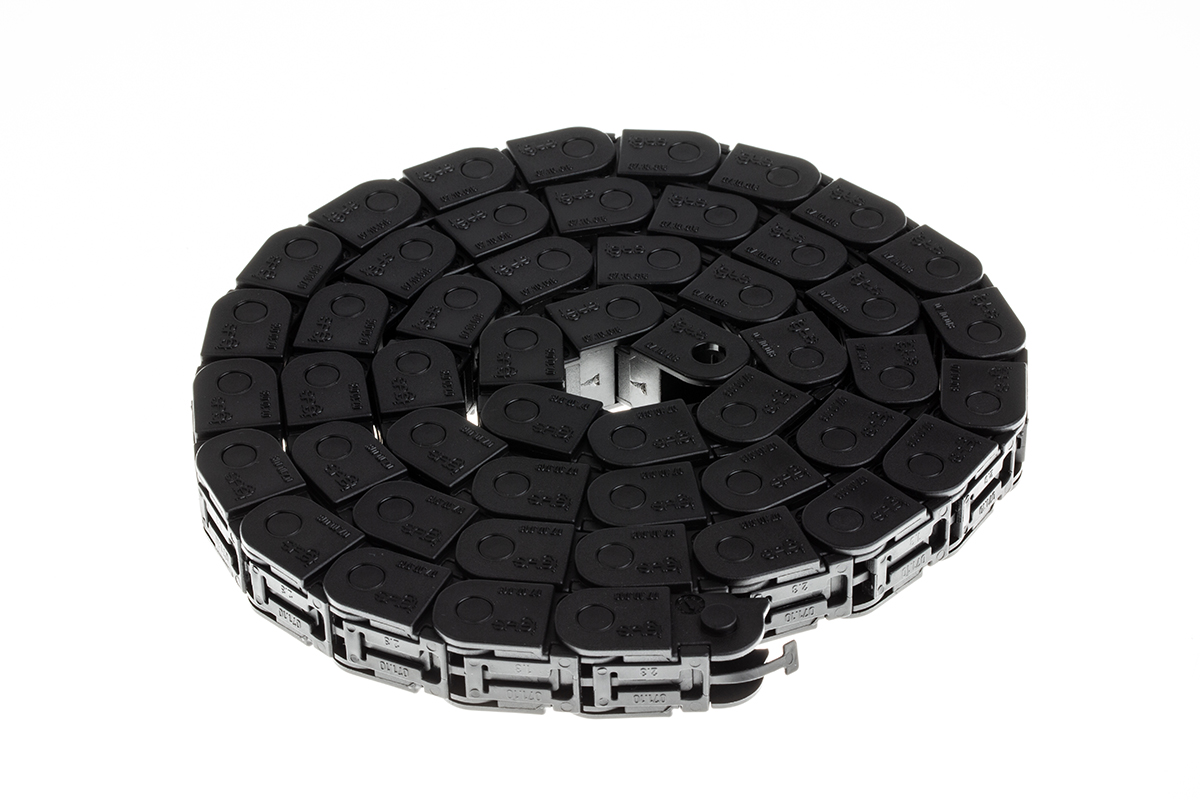 Igus e-chain Black, W16.5mm x D15 mm, L1 m, 18 mm Min. Bend Radius, Igumid G
