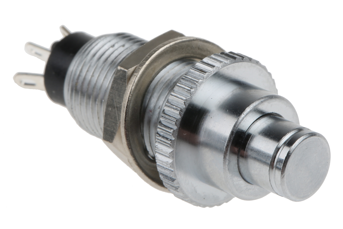 EOZ DJET Series Push Button Switch, Momentary, Panel, 10.2 mm Cutout, SPDT, IP65, IP67
