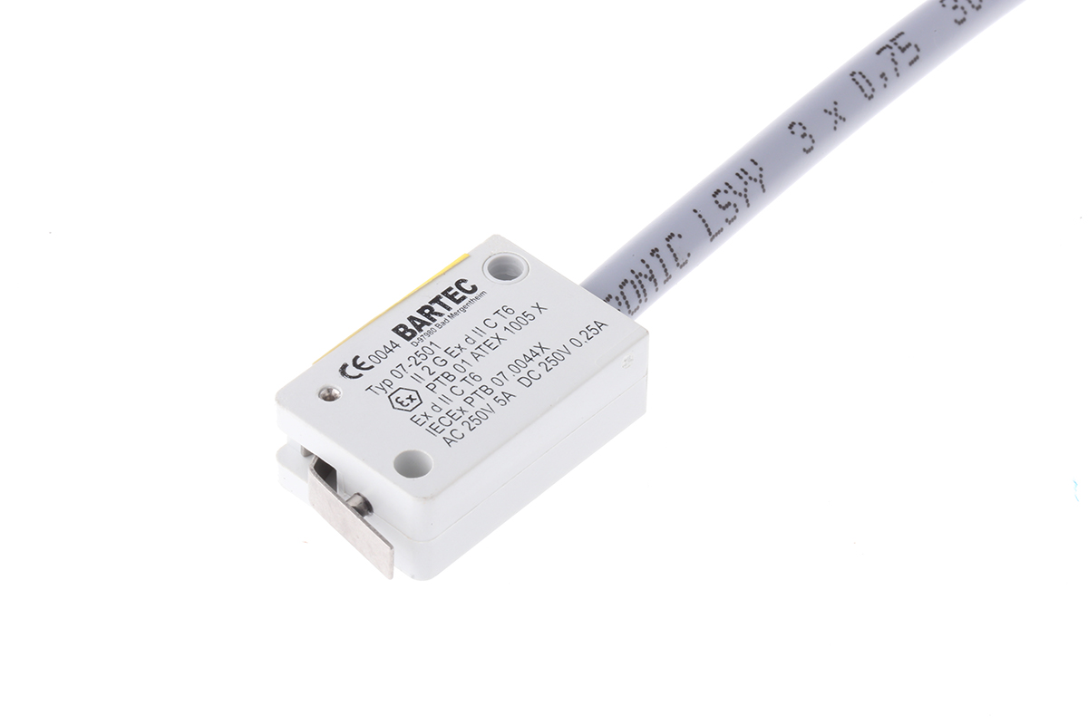 Bartec Plunger Limit Switch, SPDT, IP54, Duroplast Housing, 250V ac, 5A