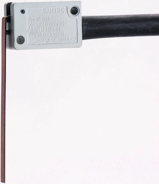 Bartec Plunger Limit Switch, SPDT, IP54, Duroplast Housing, 250V ac, 5A