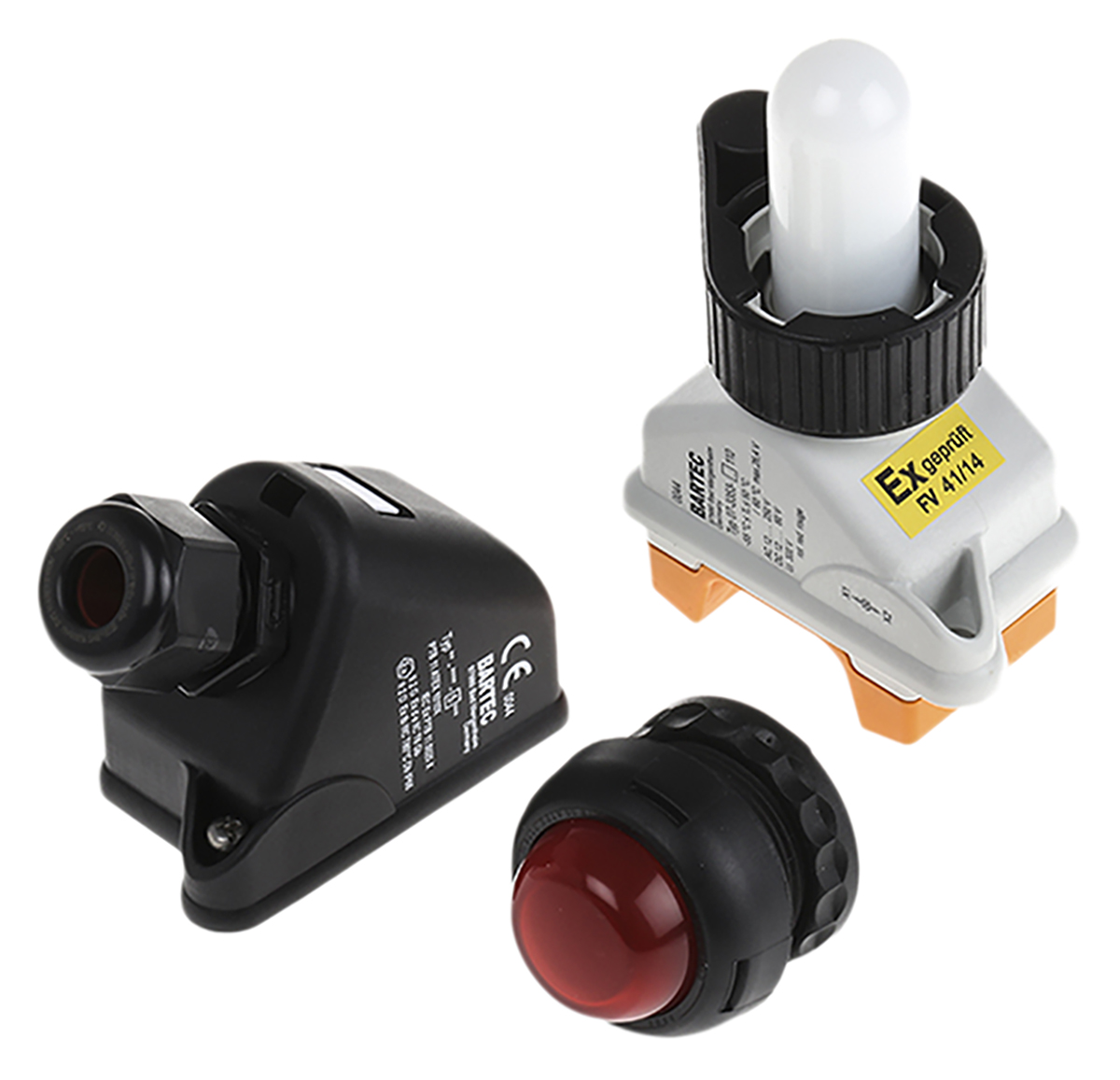 Bartec Bartec Series Push Button Switch, Panel Mount, 30 mm Cutout, 2 NO/2 NC, IP20