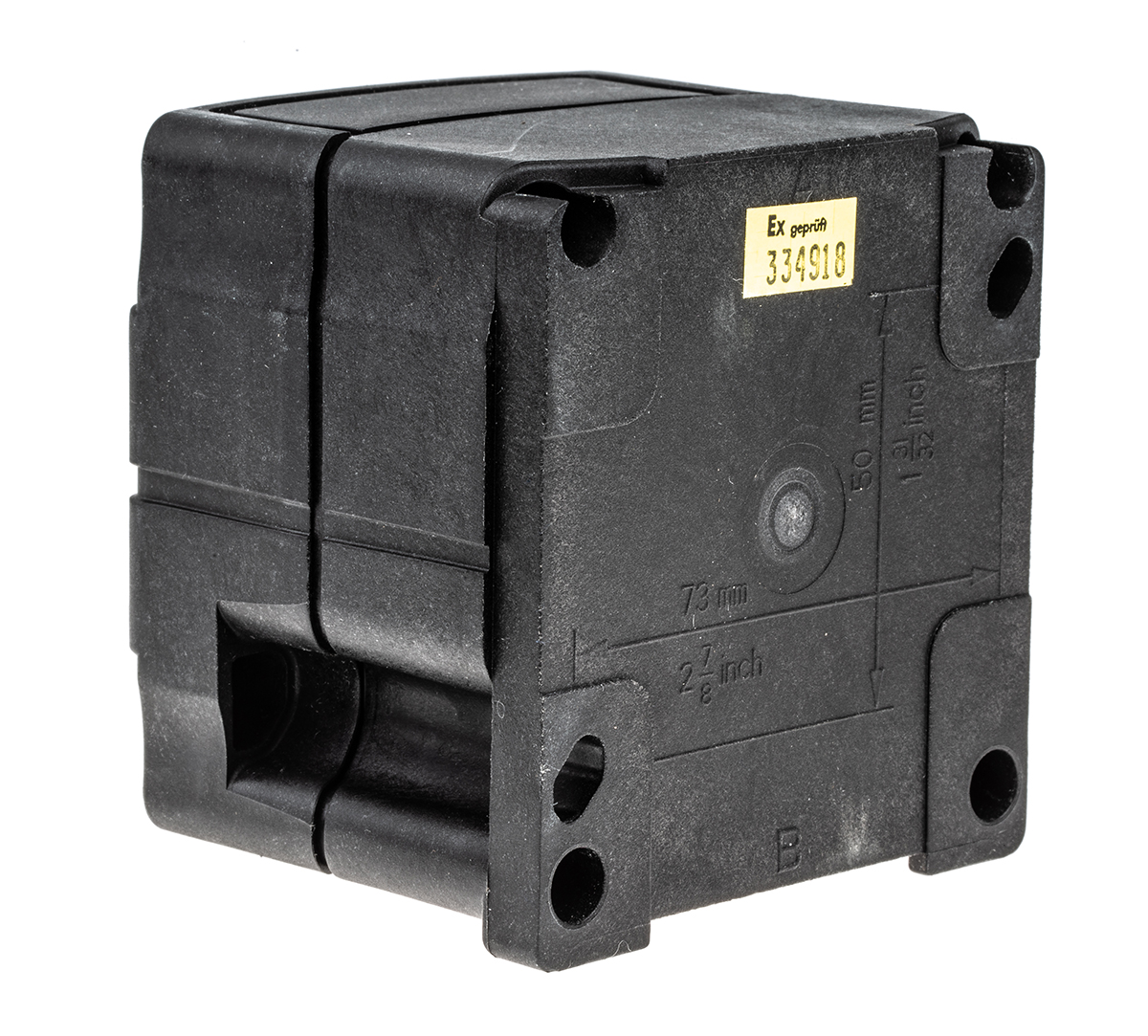 07-3511-10k02 Bartec Momentary Control Station Switch - 2 NO, Thermoplastic, 1 Cutouts, Black, IP66, IP67