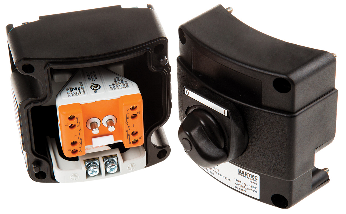 07-3511-10s92 Bartec Latching Control Station Switch - 2 NO, IP66, IP67