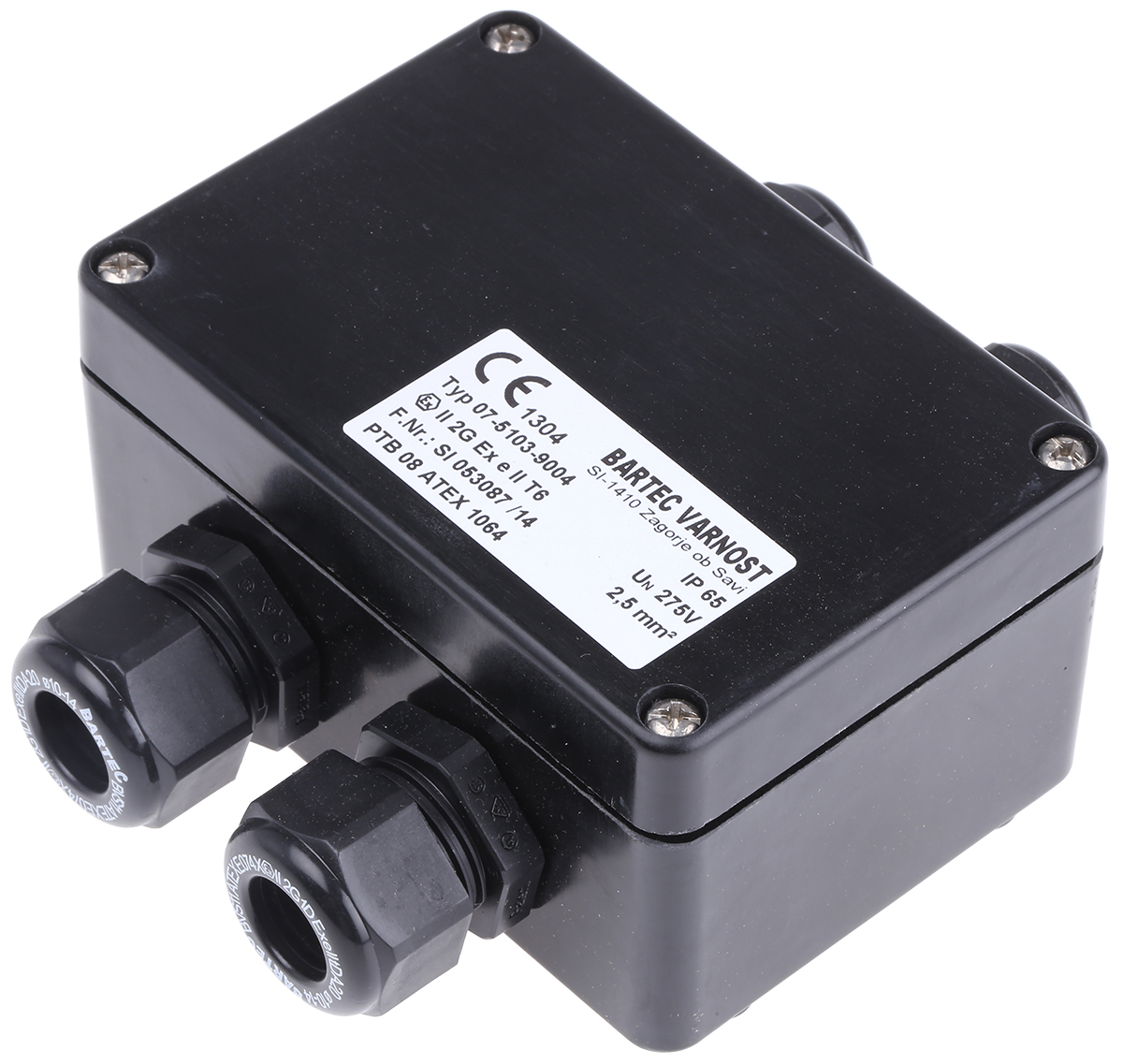 Bartec, Polyester 55 mm 110 mm DIN Rail Enclosure Box 75mm