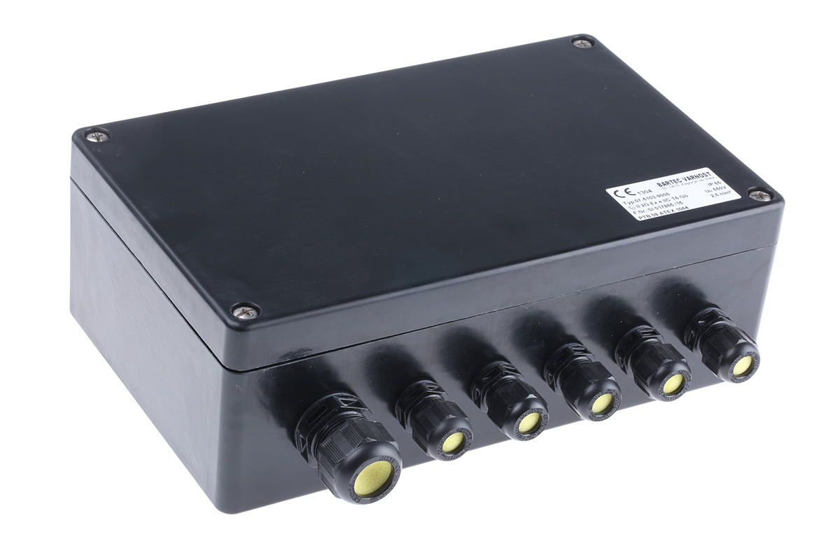 Bartec, Polyester 90 mm 220 mm DIN Rail Enclosure Box 120mm