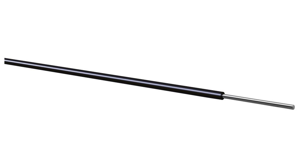Kabeltronik YV Series Black 0.79 mm² Equipment Wire, 18 AWG, 100 m, Polyvinyl Chloride, 070110009