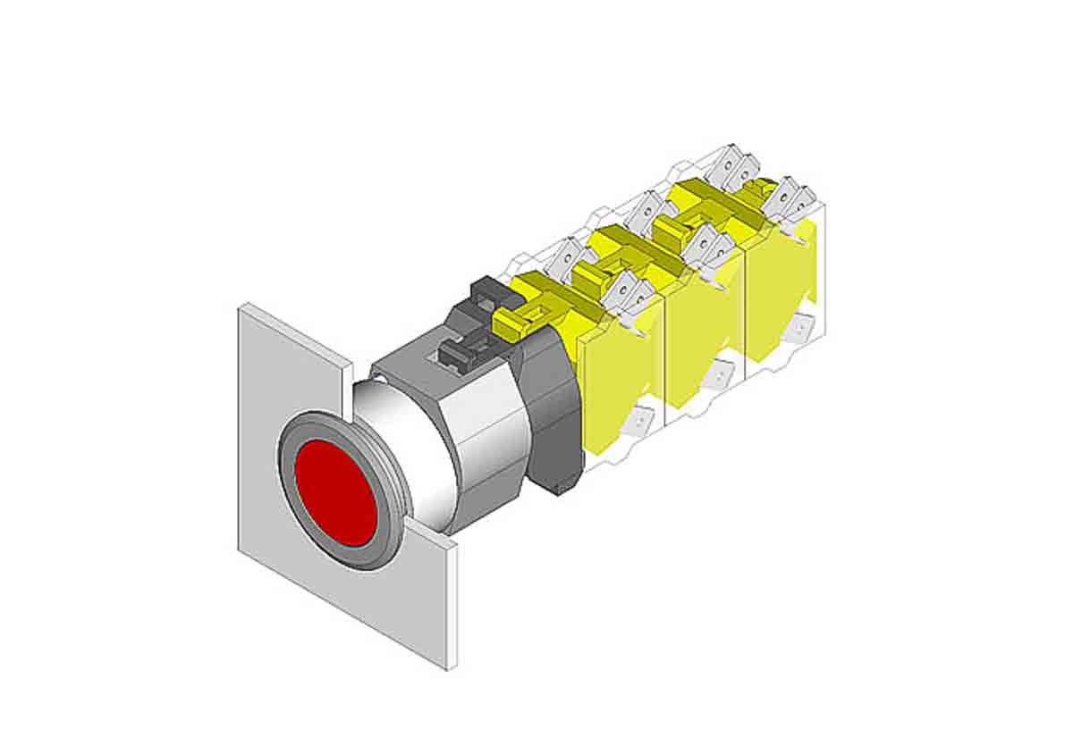 EAO 04 Series Green Momentary Push Button Head, 30.5 mm Cutout, IP65