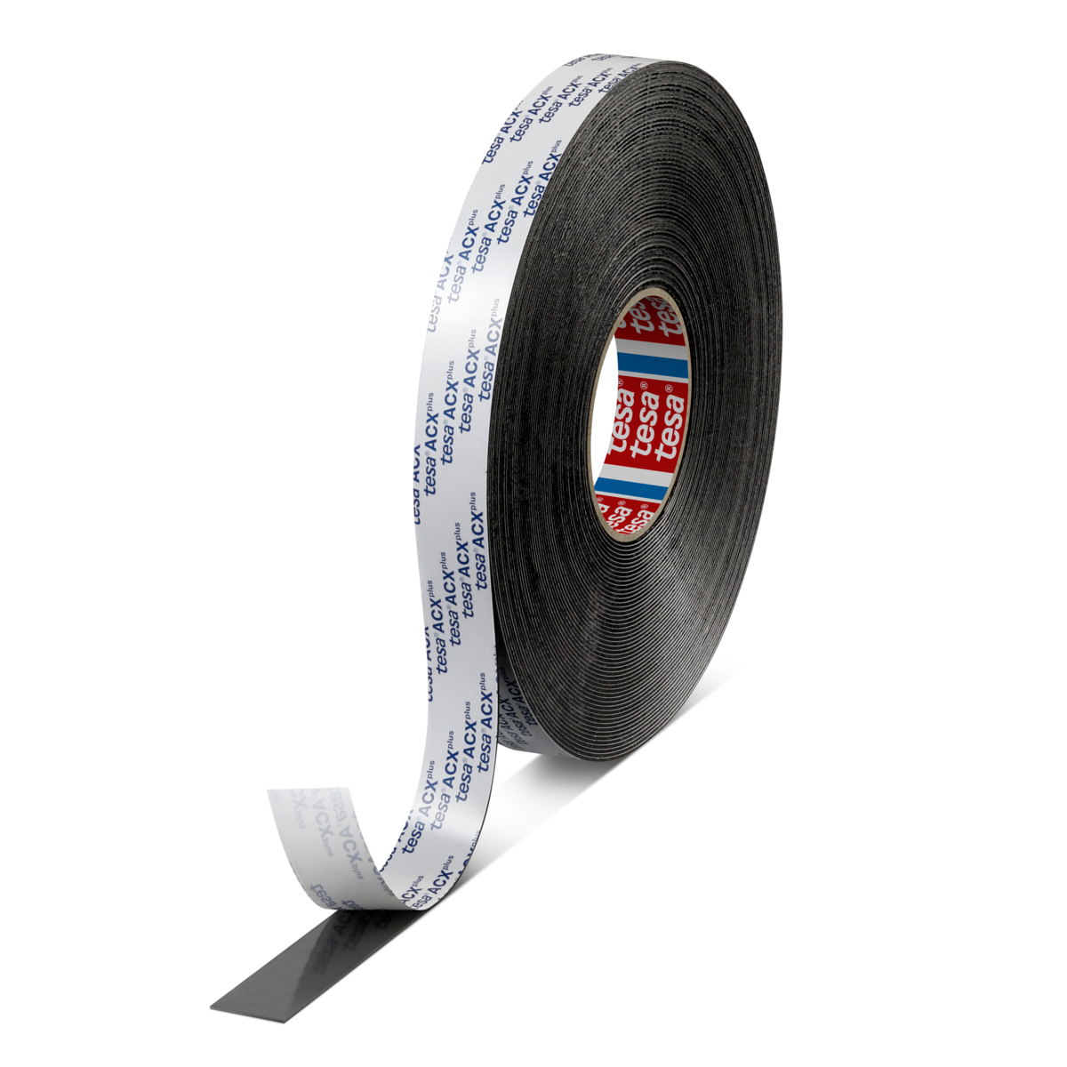 Tesa 07065-00012-22 07065 Black Double Sided Tape, 1.2 mm Thick, 48N/cm, Acrylic Foam Backing, 25mm x 25 m