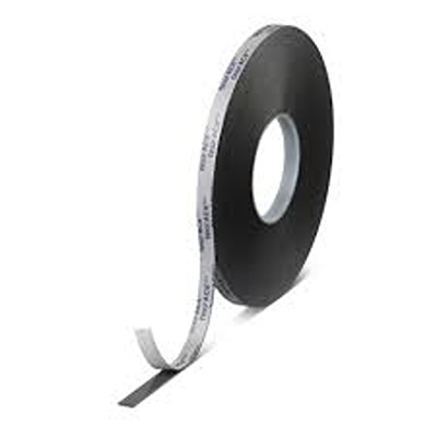 Tesa 07074-00009-22 7074 Black Foam Tape, 1 mm Thick