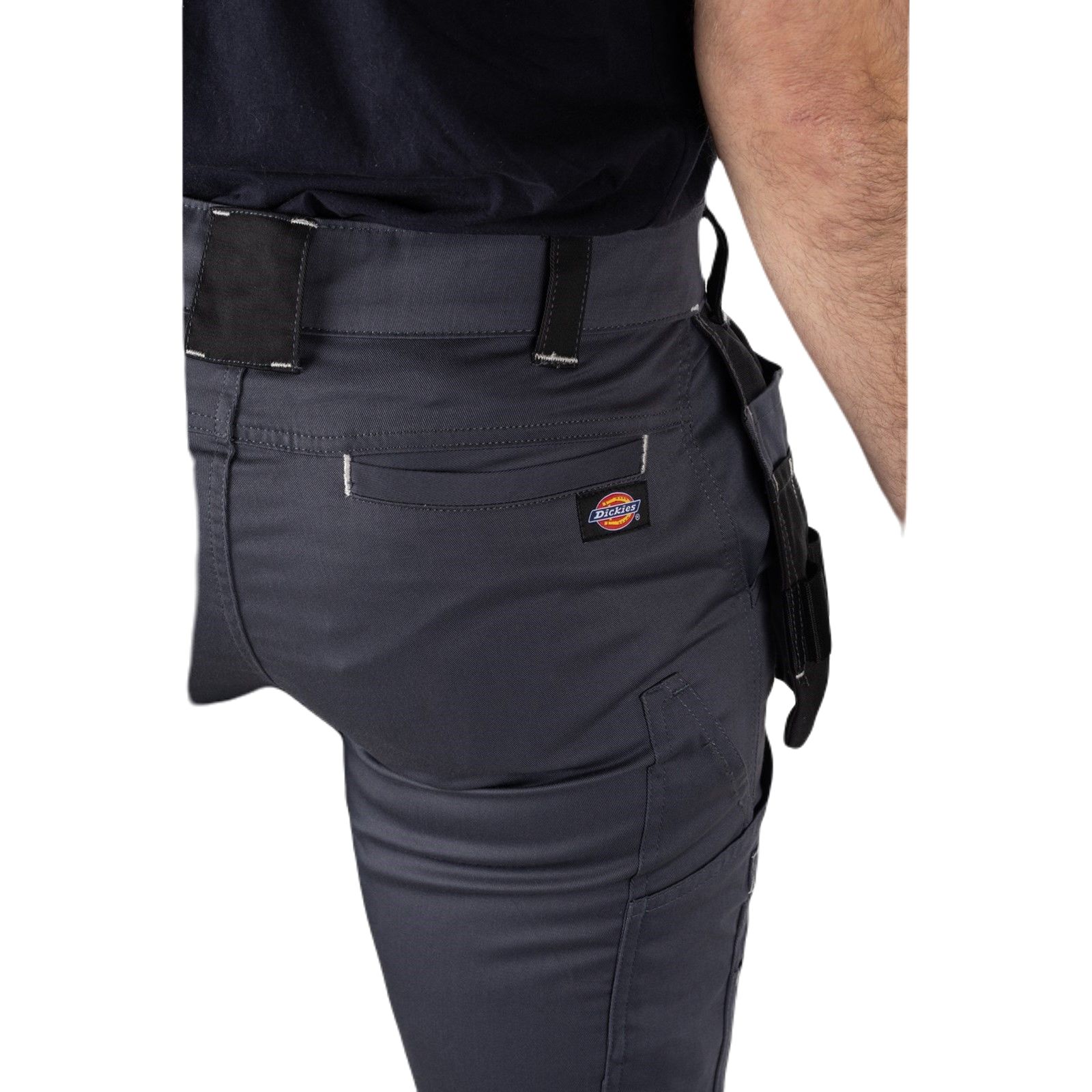 dk0a4xswc661 Dickies Universal FLEX Men's Black, Grey Cotton, Elastane, Polyester, Size 34