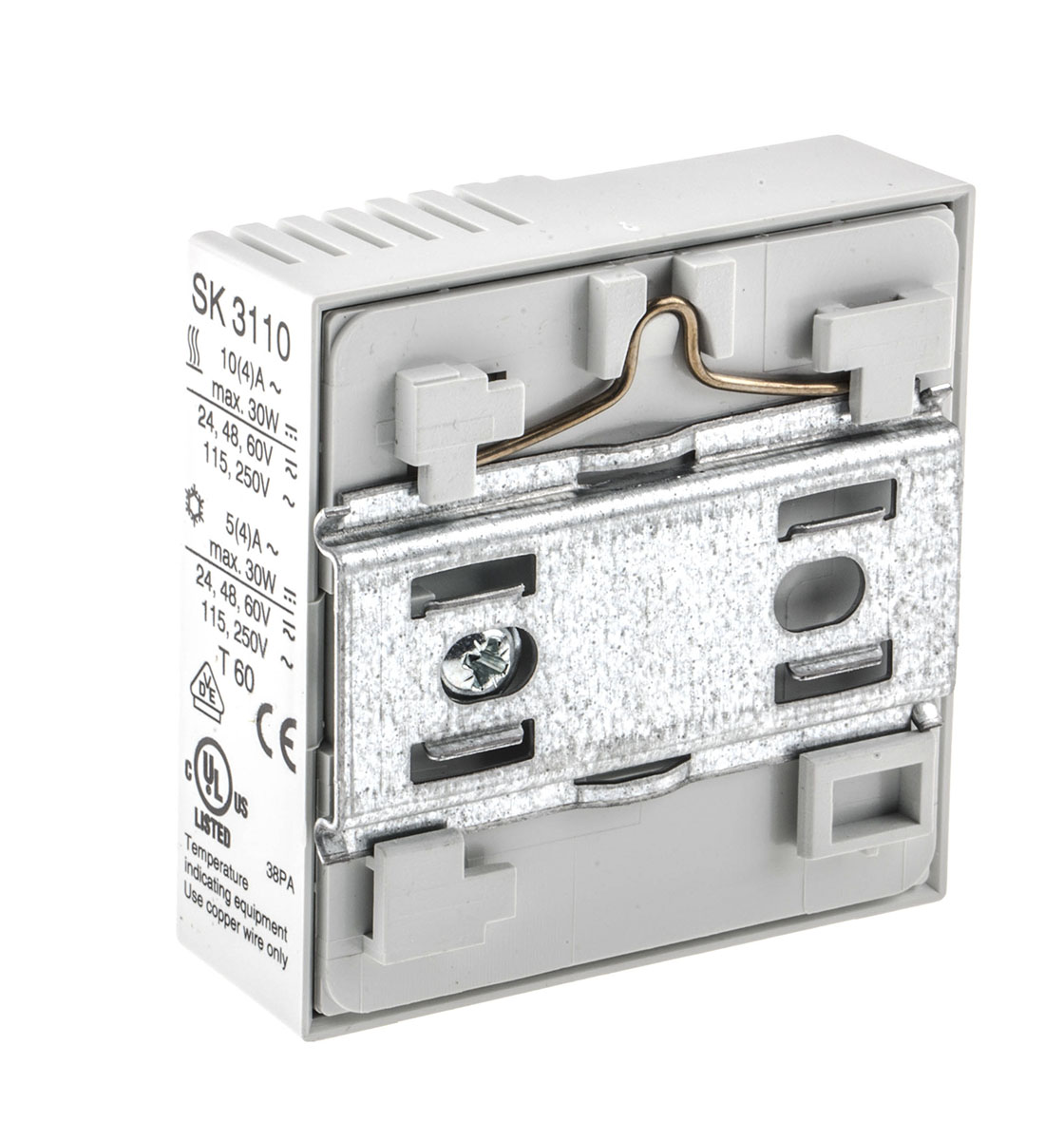 3110000 Rittal, Enclosure Thermostat, Adjustable, Changeover, DIN Rail, 230 V ac, 24 V dc