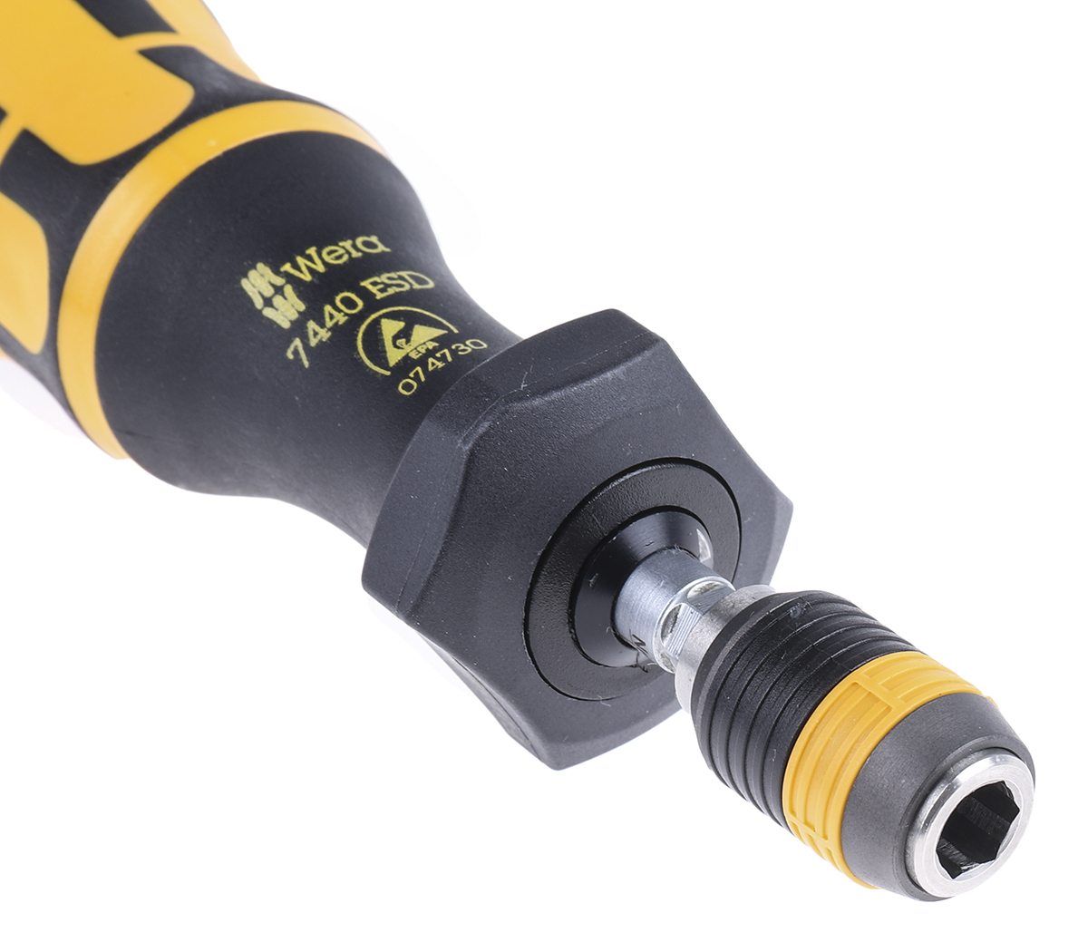 074730 Wera Adjustable Torque Screwdriver, 0.3 To 1.2 Nm, 1/4 in Drive ESD Safe, ±6 % Accuracy, RSCAL