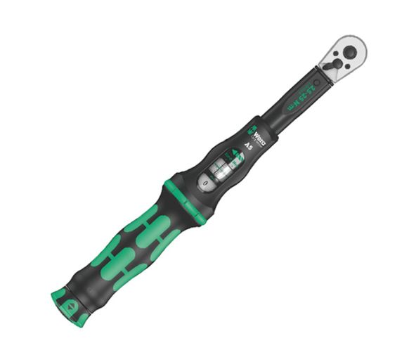 Wera Click-Torque A 5 Click Torque Wrench, 2.5 To 25 Nm, 1/4 in Drive, Square Drive, 290mm Overall, RSCAL