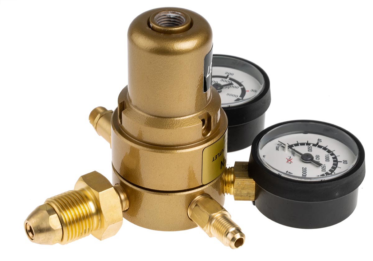 0762590rs GCE Pressure Regulator Nitrogen G 5/8
