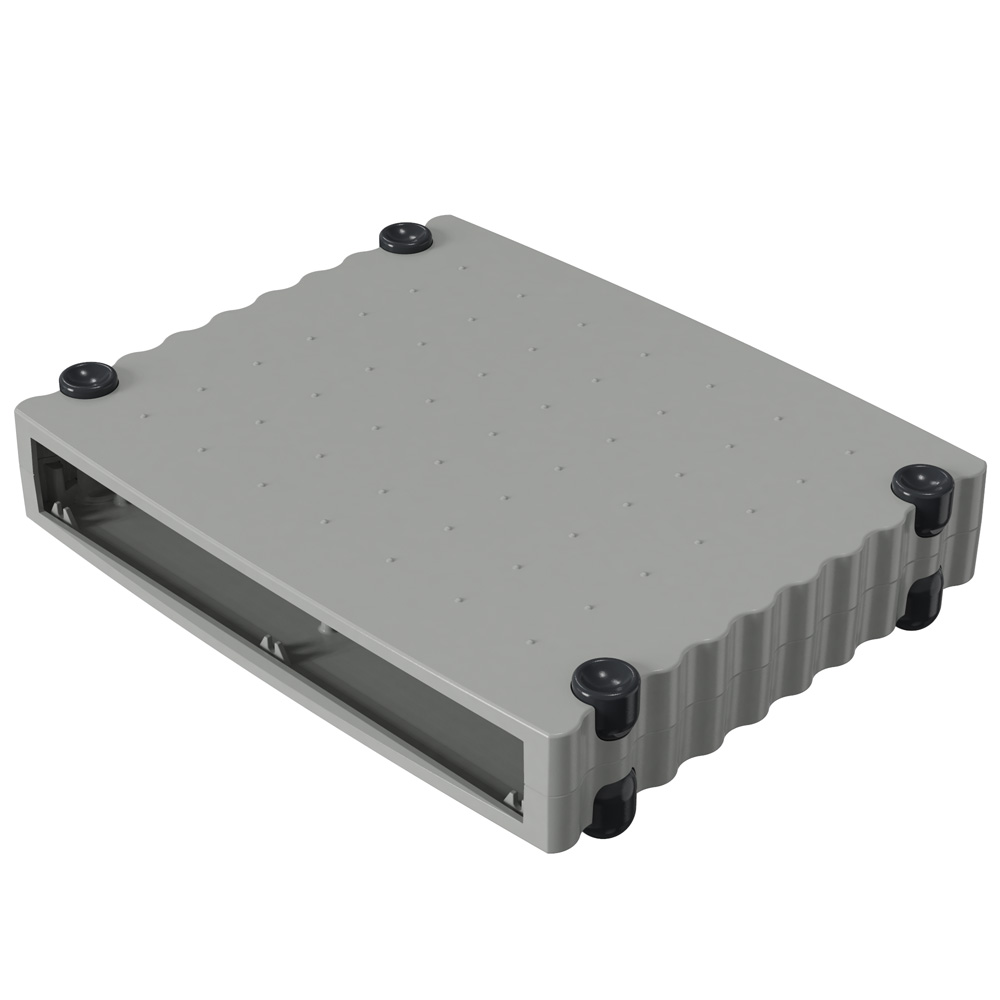 Rose Wavetronic Series Black, Grey Aluminium Desktop Enclosure, 268 mm 55 mm, 324 mm