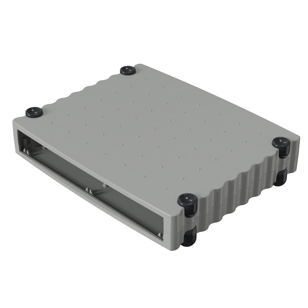 Rose Wavetronic Series Black Aluminium Desktop Enclosure, 268 mm 55 mm, 324 mm