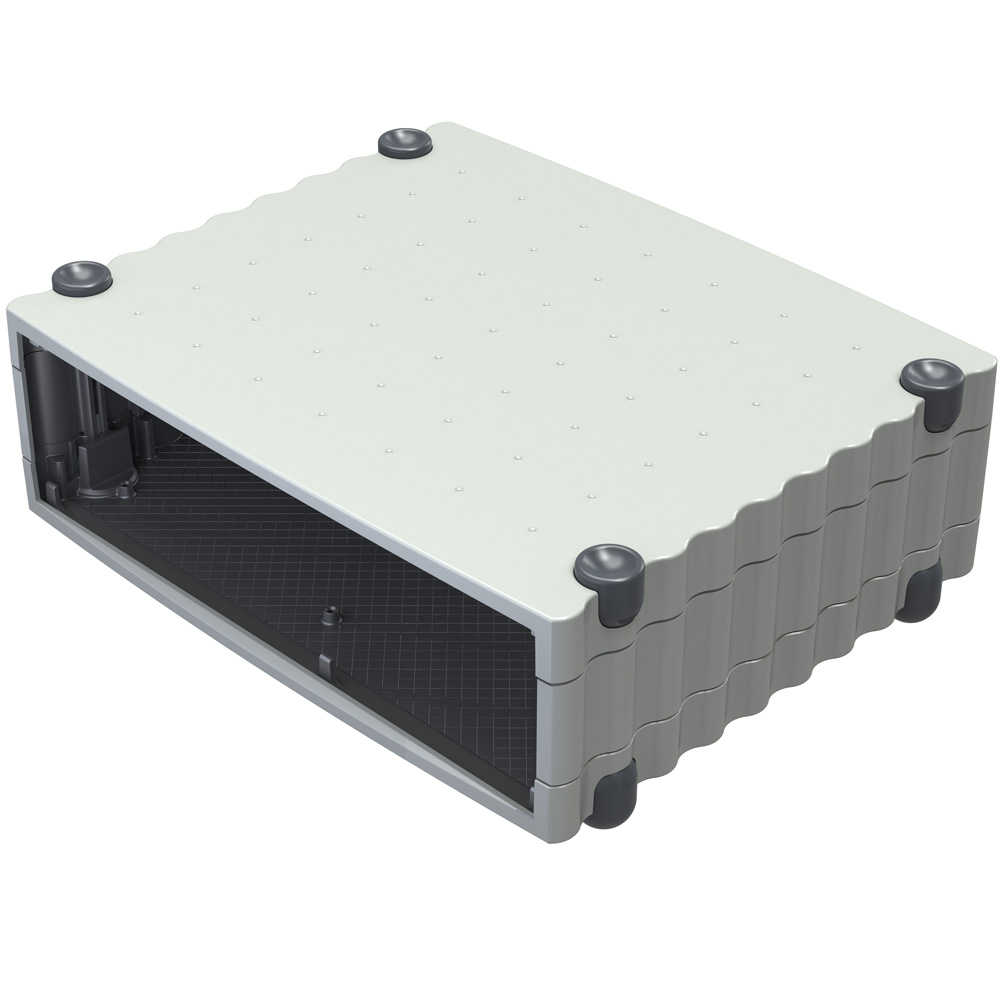 Rose Wavetronic Series Black Aluminium Desktop Enclosure, 268 mm 101 mm, 324 mm