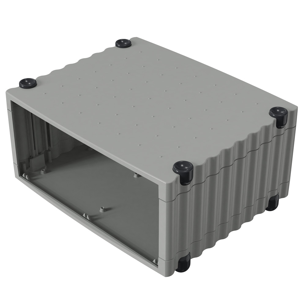 Rose Wavetronic Series Black Aluminium Desktop Enclosure, 268 mm 147 mm, 324 mm
