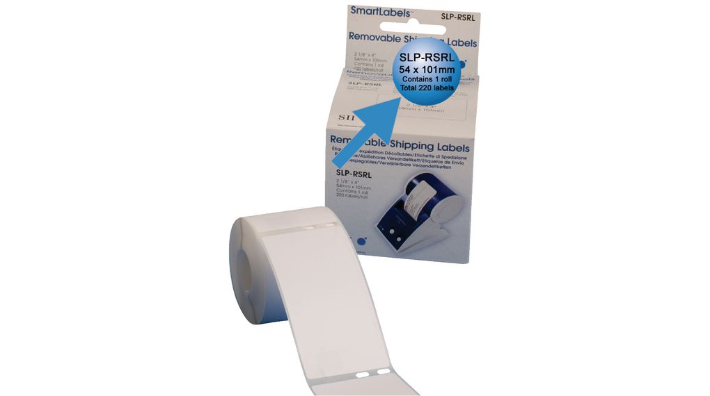 Seiko Instruments SLP White Label Roll, 54mm Width, 101mm Height, 200Per Roll Qty