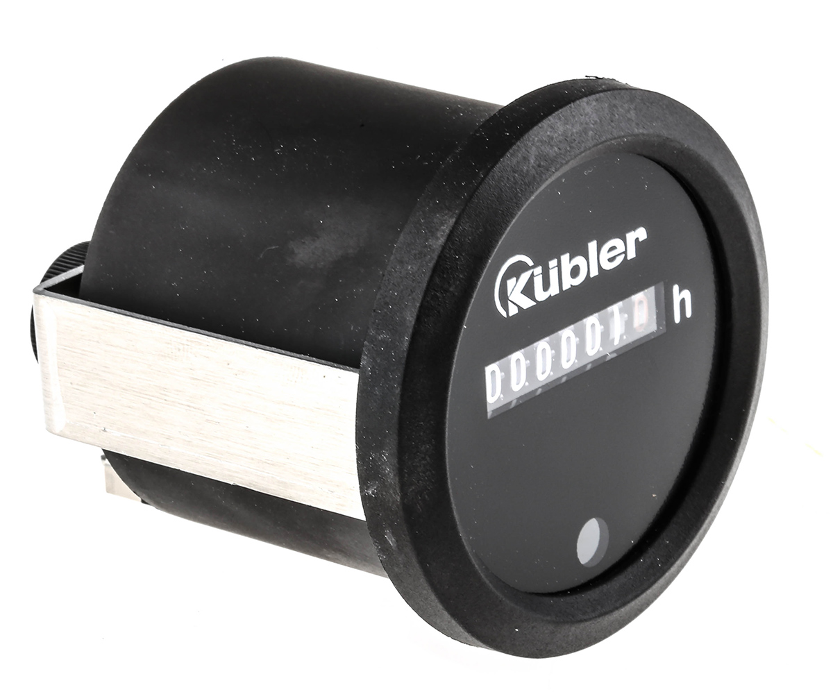 3474911373 Kubler HR 47 Hour Meter, 7 Digit, 10 → 80 V dc