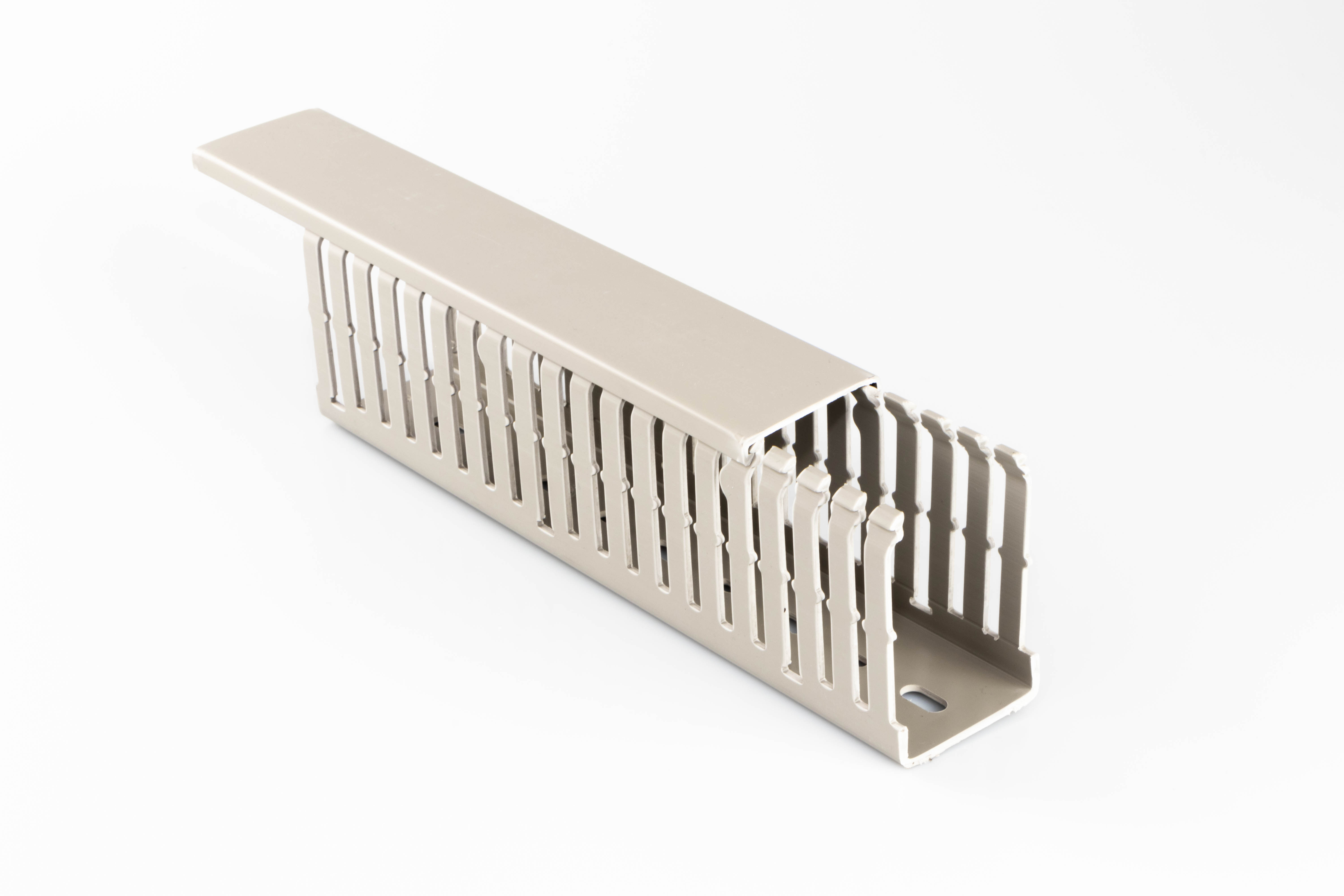Betaduct 791 Grey - Open Slot, W75mm x D75 mm, L1 m, Polyvinyl Chloride