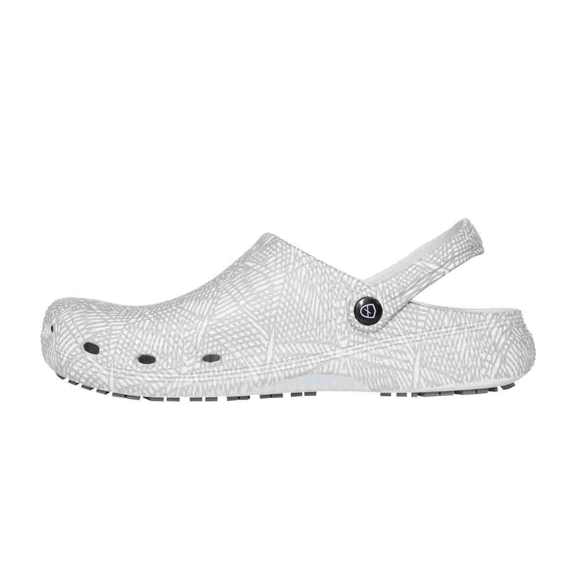 Parade Happy Unisex Grey, White Non-Metal Clog, UK 5, EU 38