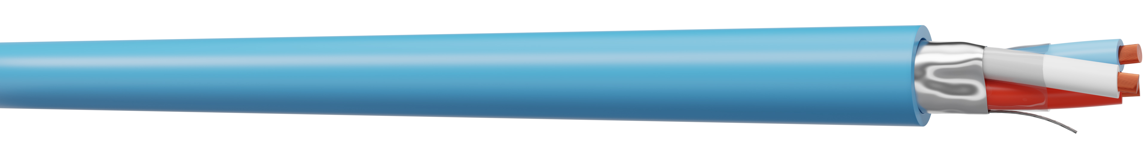 AXINDUS EGSF Control Cable, 7 Cores, 0.9mm², Screened, 100 m, Blue Polyvinyl Chloride Sheath