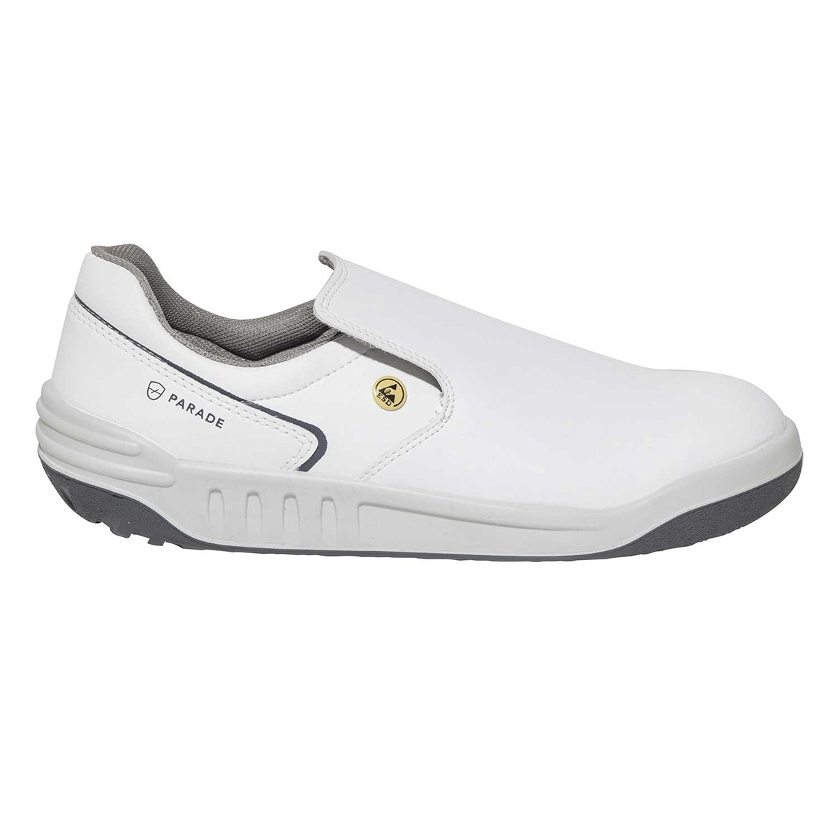 Parade Jakaro Unisex Black, White Stainless Steel Low Safety Shoe, UK 9, EU 43