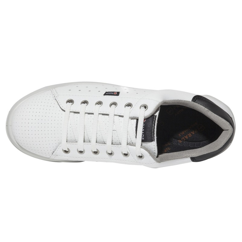07joppa7827pt37 Parade Joppa Unisex Black, White Stainless Steel Safety Trainer, UK 4, EU 37