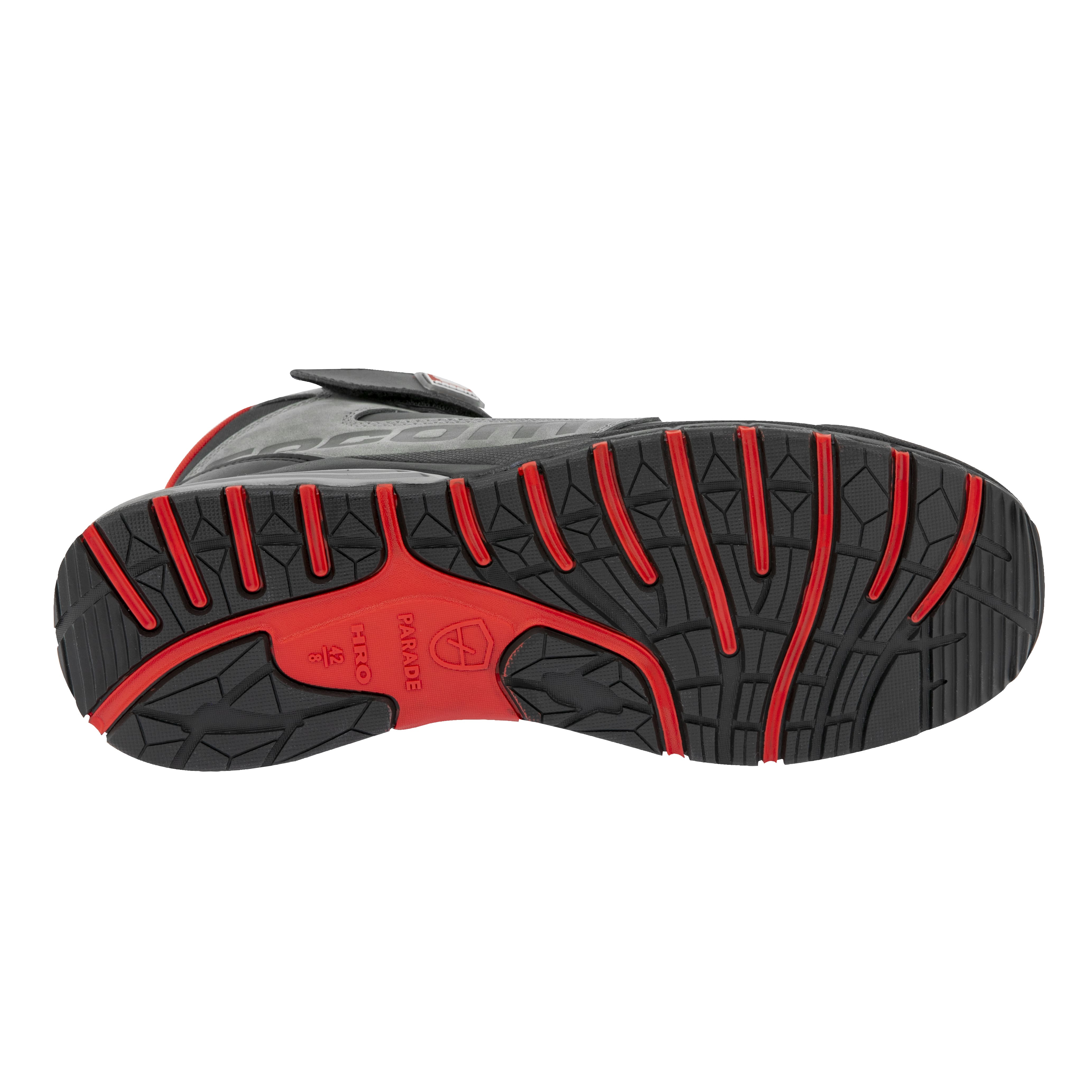 07shikan2834pt35 Parade Shikan Unisex Black, Grey, Red Composite Safety Shoes, UK 2, EU 35