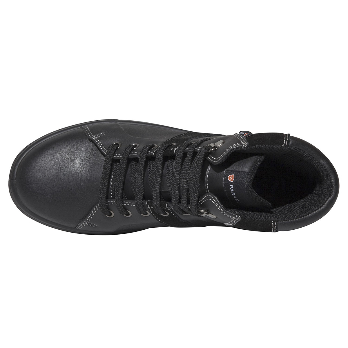 07vision382448 Parade Vision Unisex Black Stainless Steel Safety Trainer, UK 13, EU 48