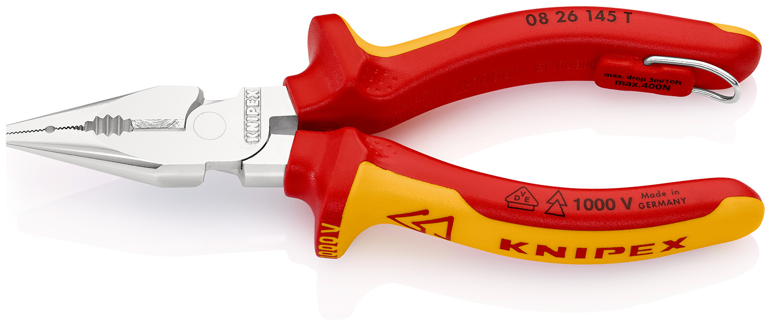 Knipex 1-Piece Combination Plier Pointed, 145 mm Overall VDE/1000V Approved