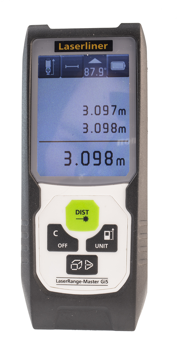 080838a Laserliner Laser Measure, 0.05 to 50 m Range, ±2 mm Accuracy