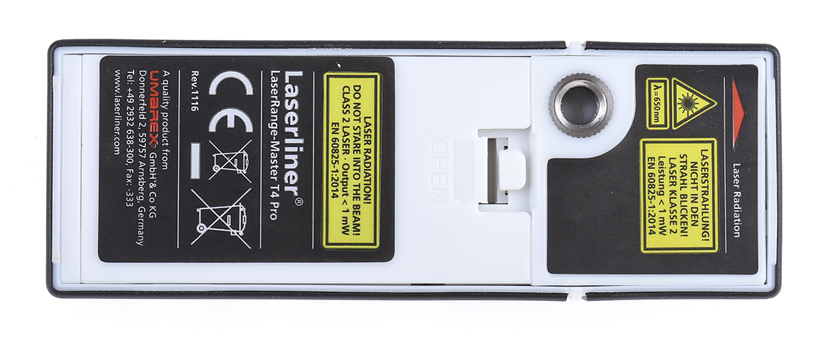 080850a Laserliner Laser Measure, 0.2 to 40 m Range, ±2 mm Accuracy