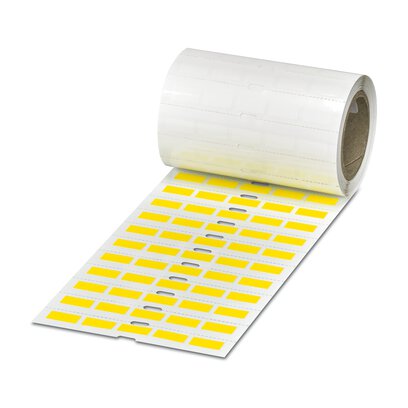 Phoenix Contact Yellow Yellow Print Label Roll, 17.5 mm Width, 2500 Per Roll Qty, 8 mm
