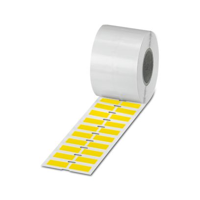 Phoenix Contact Yellow Label, 25.4 mm Width, 2500 Per Roll Qty, 12.7 mm