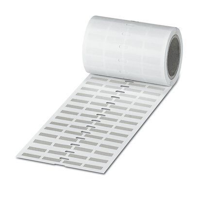 Phoenix Contact Silver Silver Print Label Roll, 19 mm Width, 2500 Per Roll Qty, 6.3 mm