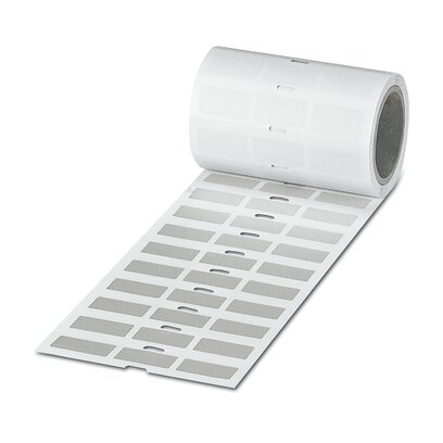 Phoenix Contact Silver Silver Print Label, 26.5 mm Width, 1000 Per Roll Qty, 12 mm