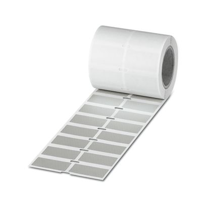 Phoenix Contact Silver Label, 38.1 mm Width, 1000 Per Roll Qty, 19 mm