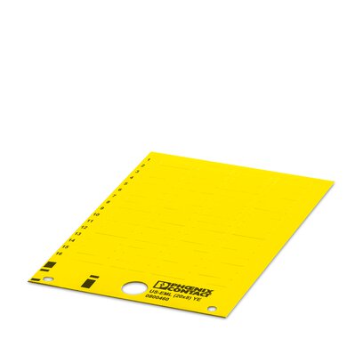 Phoenix Contact Yellow Adhesive Multi Purpose Label, Pack of 10 Per Pack