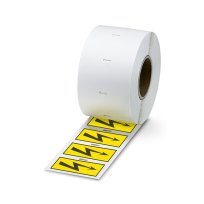 Phoenix Contact Black Yellow Print Label Roll, 51 mm Width, 25 mm