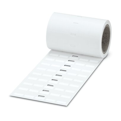 Phoenix Contact White on White Label, 15 mm Width, 6 mm Label Length, 15 mm Label Width