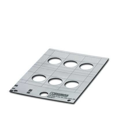 Phoenix Contact Silver on Silver Cable Labels, 66 mm Length, 30 mm Width, 66 mm Label Length, 30 mm Label Width