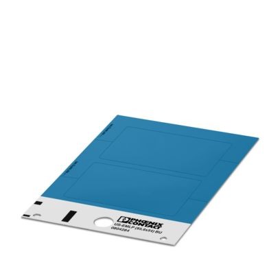 Phoenix Contact Blue on Blue Cable Labels, 54 mm Length, 85.6 mm Width, 53.7 mm Label Length, 84.9 mm Label Width