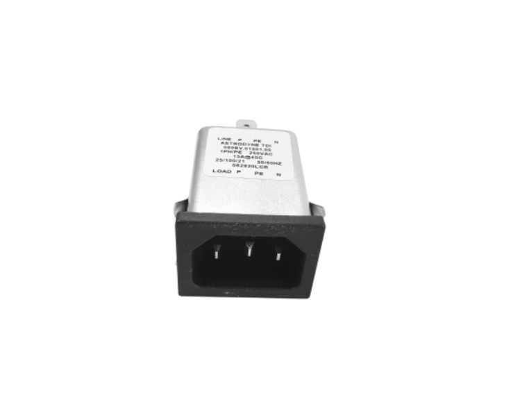 Astrodyne TDI 080SVM.00600.00, 250V 6A Snap-in Filter Unit Male, Quick Disconnect