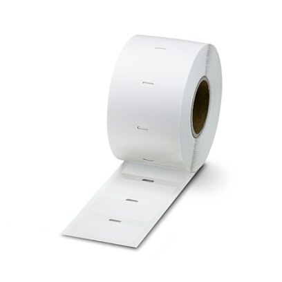 Phoenix Contact White White Print Label, 100 mm Width, 300 Per Roll Qty, 73 mm