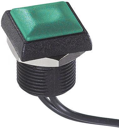 APEM Push Button Switch, Momentary, Panel Mount, 14.8mm Cutout, SPST, 250V ac, IP67